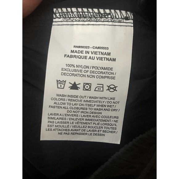 NIKE Windrunner High-Waisted Woven Open-Hem Pants Size XS Black NEW FV7655-010 - Picture 12 of 15